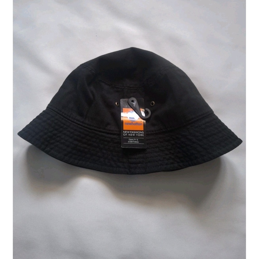 Newhattan Bucket Hat New Fashions Of NY Black Size S/M  Men Women Unisex Fishing